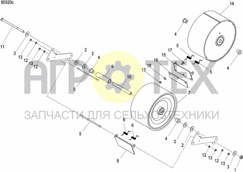 Чертеж FRONT PRESS WHEEL