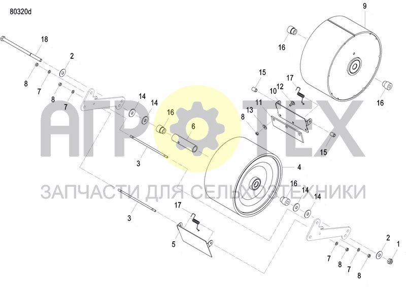 Чертеж FRONT PRESS WHEEL