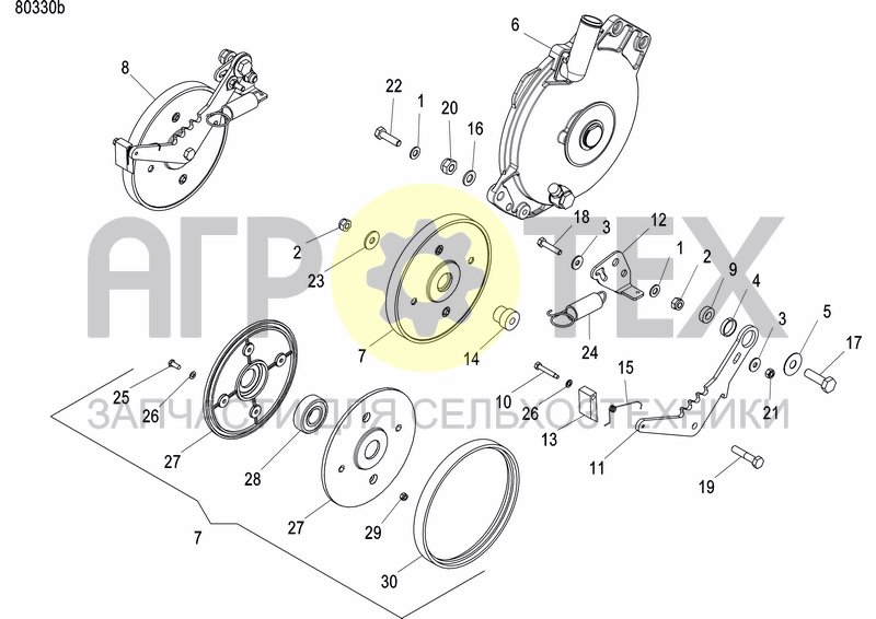 Чертеж INTERMEDIATE PRESS WHEEL