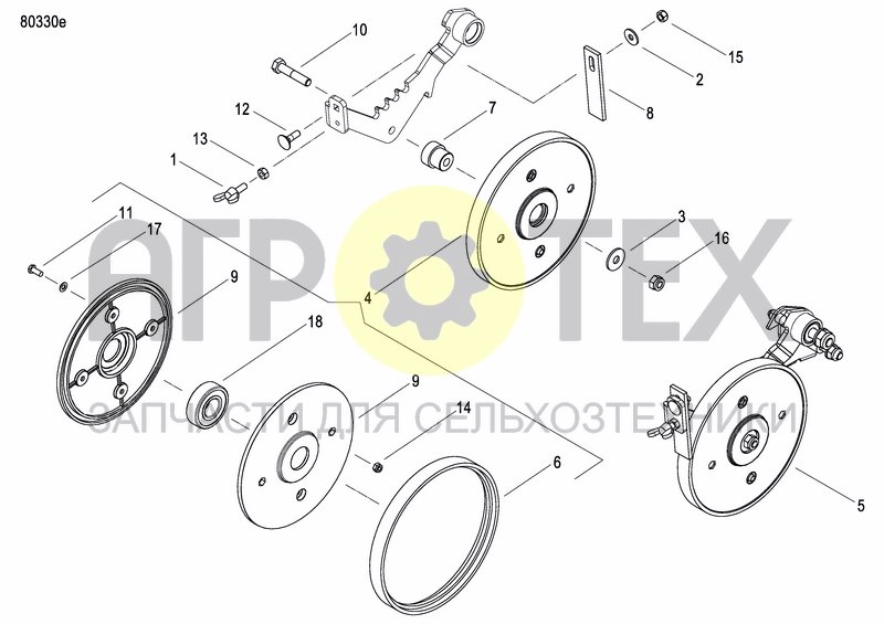 Чертеж INTERMEDIATE PRESS WHEEL