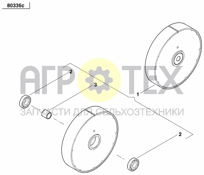 Чертеж REAR PRESS WHEEL