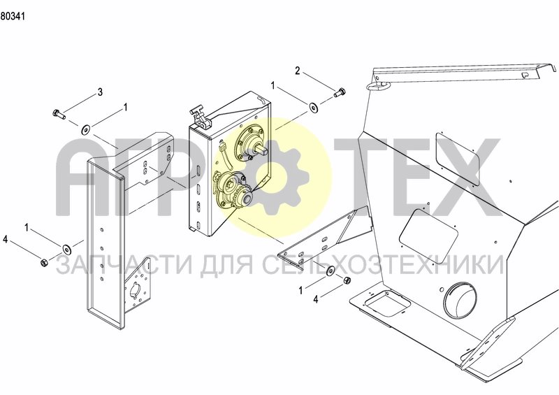 Чертеж FERTILIZER GEARBOX