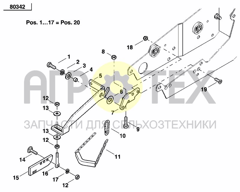 Чертеж HARROW TINE