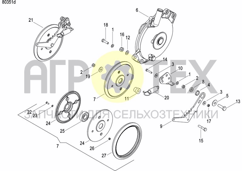 Чертеж INTERMEDIATE PRESS WHEEL