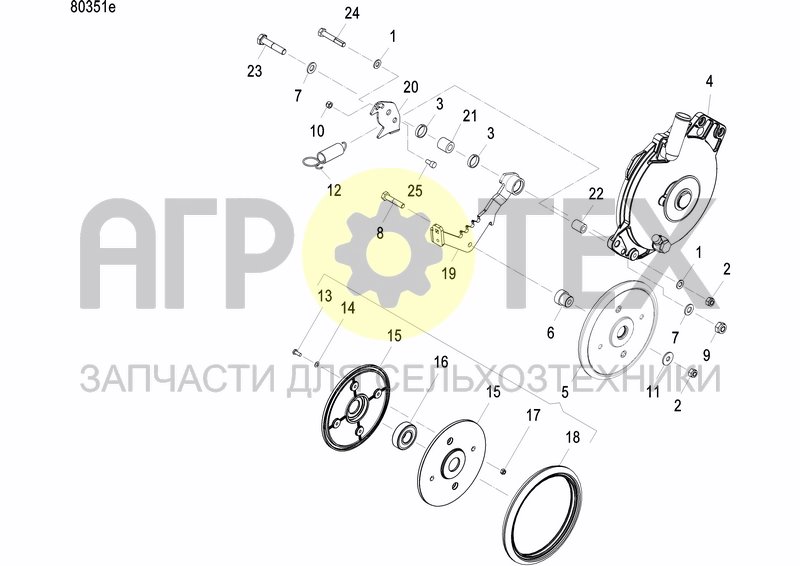 Чертеж INTERMEDIATE PRESS WHEEL