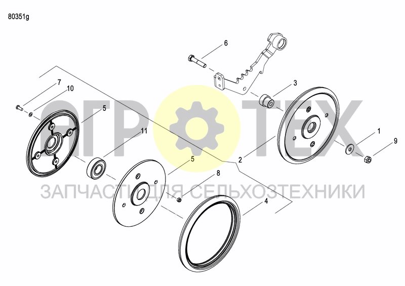 Чертеж INTERMEDIATE PRESS WHEEL