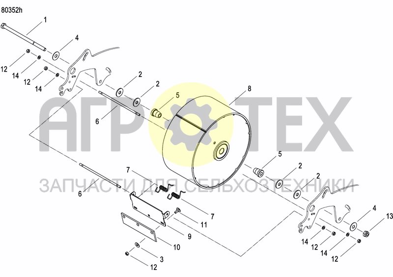 Чертеж REAR PRESS WHEEL