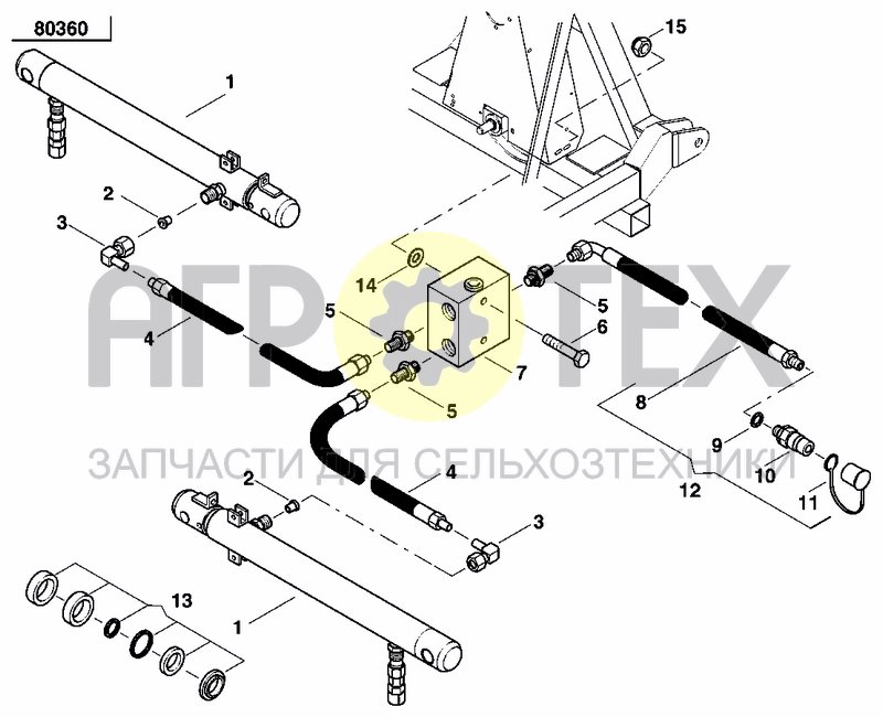 Чертеж DISC MARKER DOUBLE HYDR. FOLDABLE