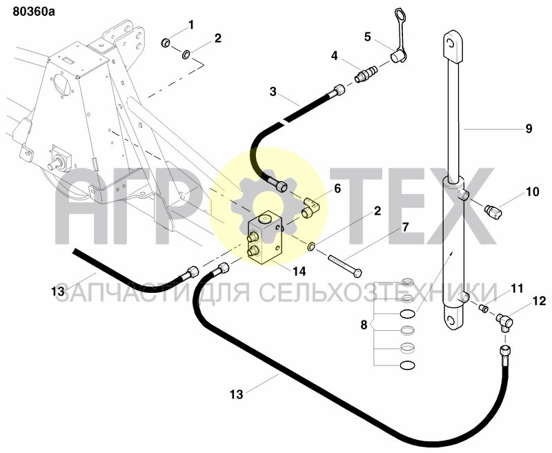 Чертеж DISC MARKER DOUBLE HYDR. FOLDABLE