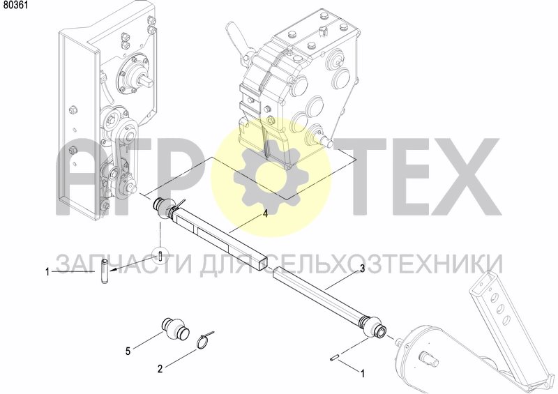 Чертеж FERTILIZER GEARBOX