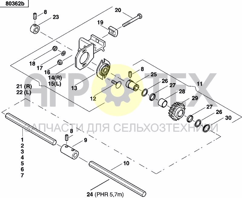 Чертеж HEXAGONAL SHAFT