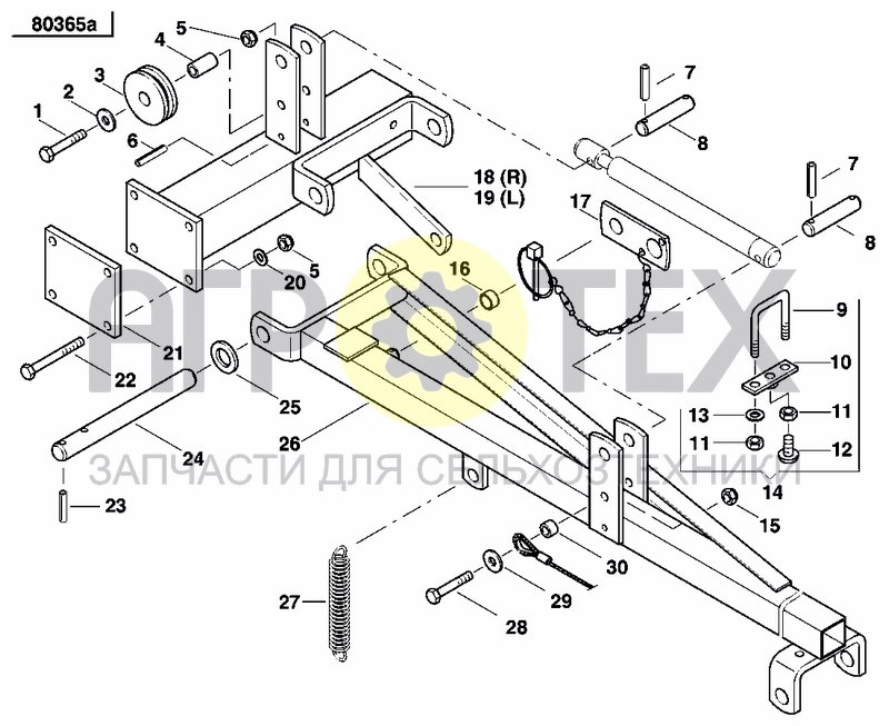 Чертеж DISC MARKER DOUBLE HYDR. FOLDABLE