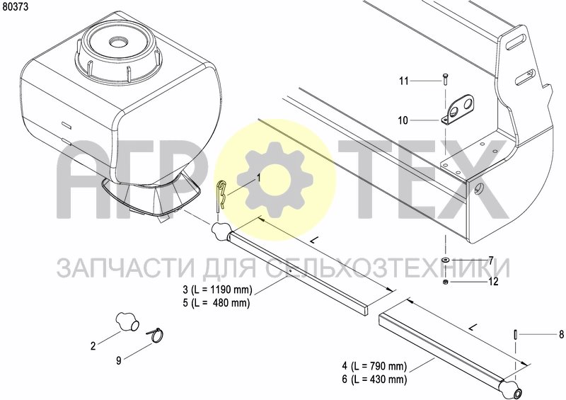 Чертеж GRANULAR APPLICATOR DRIVE