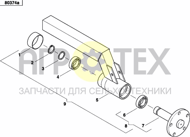 Чертеж AXLE AND WHEELS