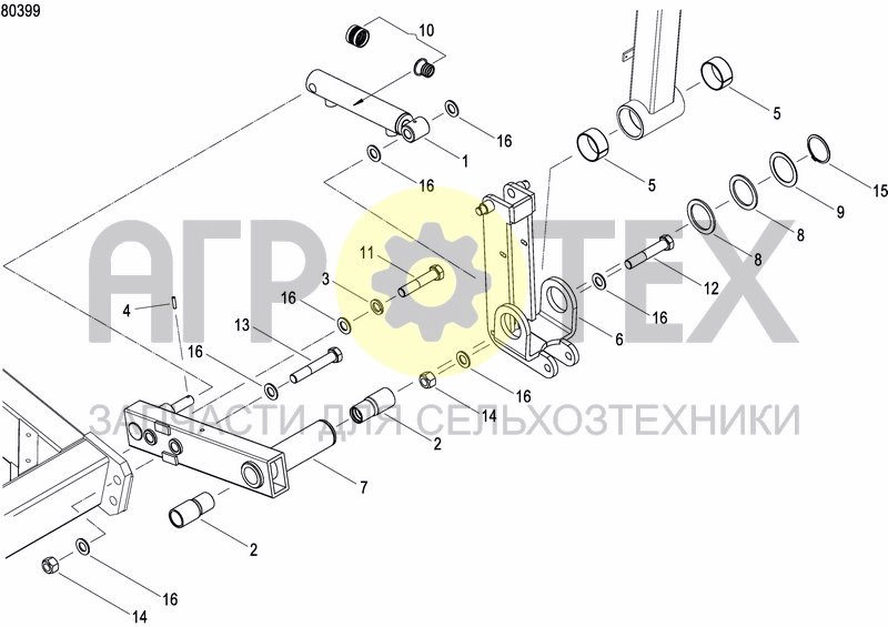 Чертеж DISC MARKER DOUBLE HYDR. FOLDABLE