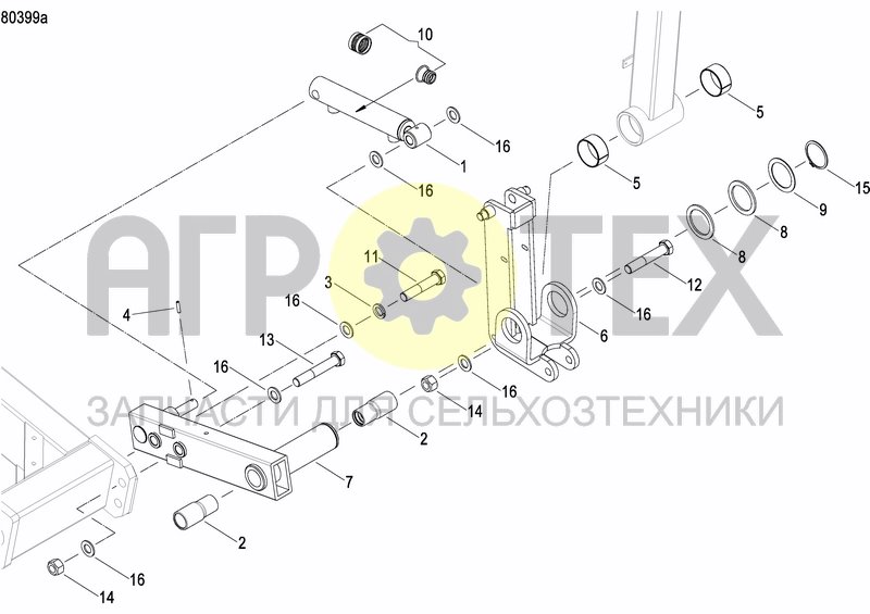 Чертеж DISC MARKER DOUBLE HYDR. FOLDABLE