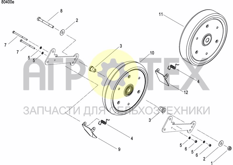 Чертеж FRONT PRESS WHEEL