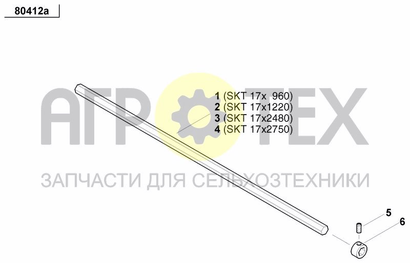 Чертеж HEXAGONAL SHAFT