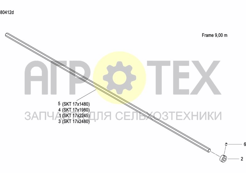 Чертеж HEXAGONAL SHAFT