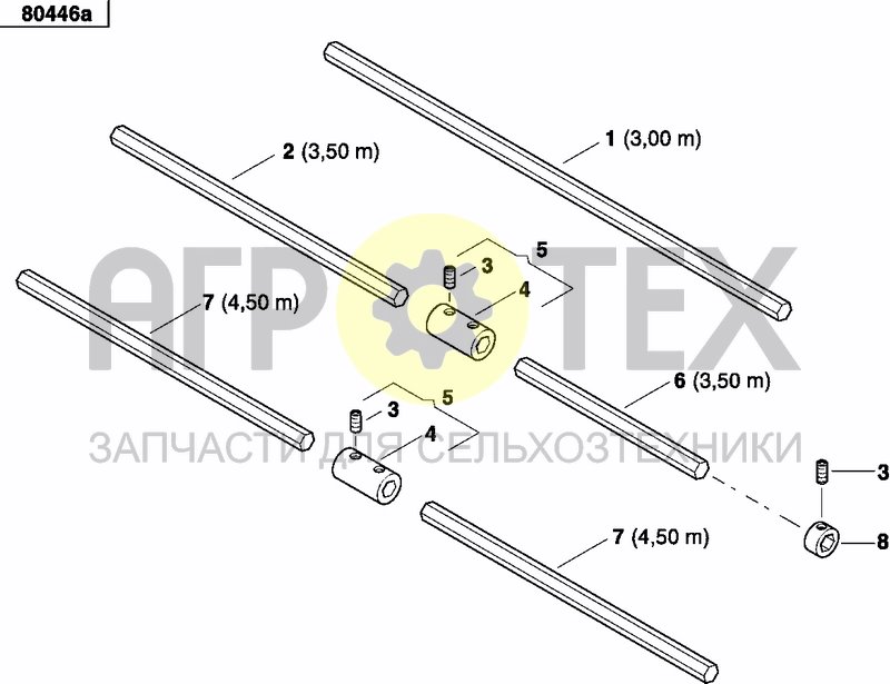 Чертеж HEXAGONAL SHAFT