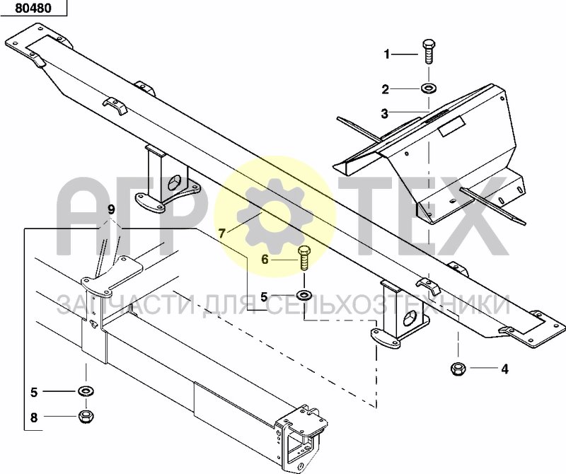 Чертеж SUPPORT BRACKET HOPPER