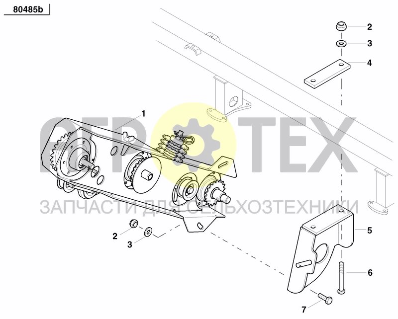 Чертеж GRANULAR APPLICATOR DRIVE