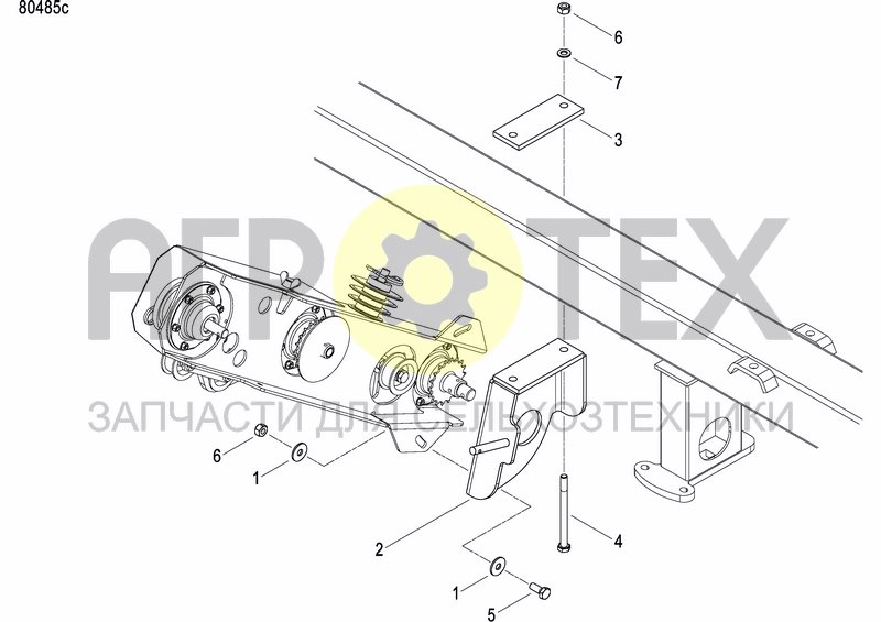 Чертеж GRANULAR APPLICATOR DRIVE