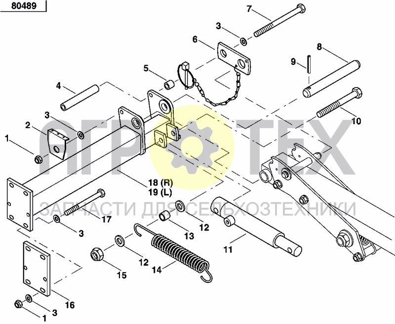 Чертеж DISC MARKER SINGLE HYDR.FOLDABLE