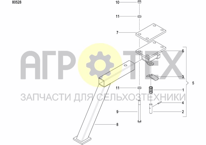 Чертеж SUPPORT BRACKET