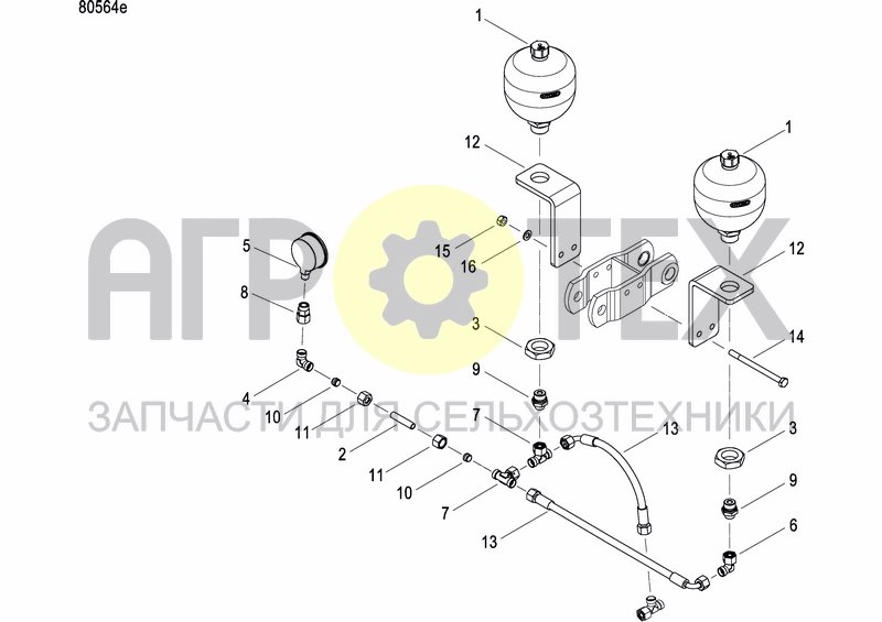 Чертеж HYDRAULIC BALLASTING KIT