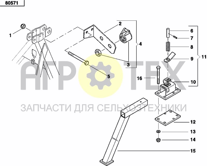 Чертеж SUPPORT BRACKET