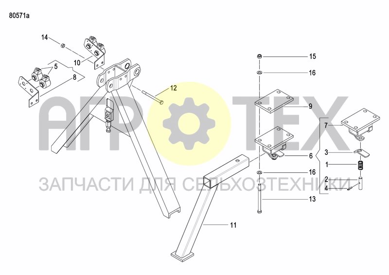 Чертеж SUPPORT BRACKET