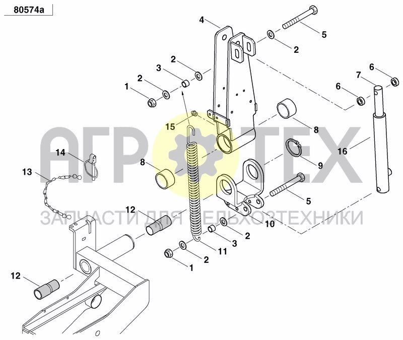 Чертеж DISC MARKER SINGLE HYDR.FOLDABLE