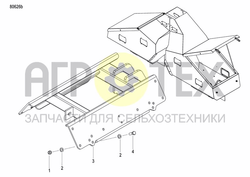 Чертеж FERTILIZER HOPPER  PRECISION DRILL