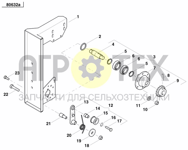 Чертеж INTERMETIATE BEARING, GUARD