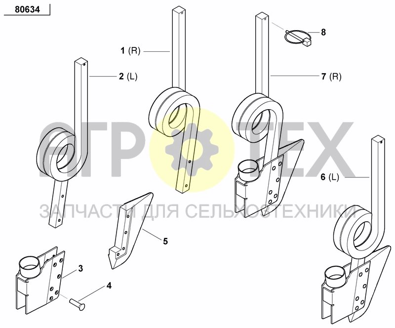 Чертеж COULTER FERTILIZER PRECISION DRILL