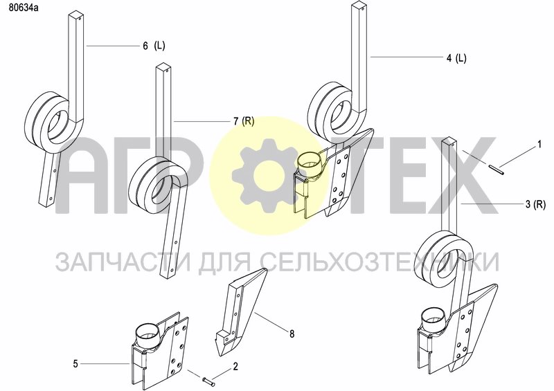 Чертеж COULTER FERTILIZER PRECISION DRILL