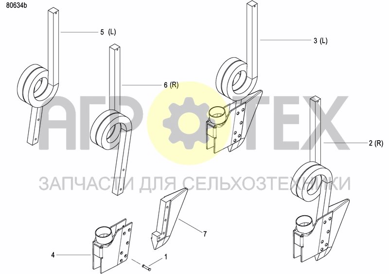 Чертеж COULTER FERTILIZER PRECISION DRILL