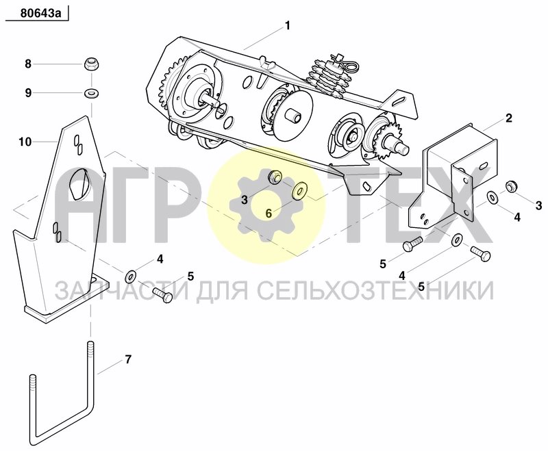 Чертеж GRANULAR APPLICATOR DRIVE