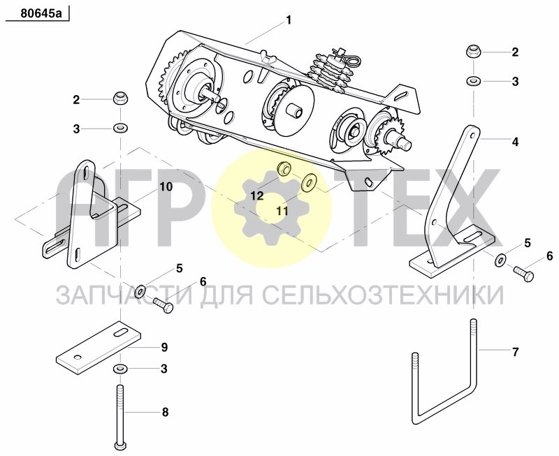 Чертеж GRANULAR APPLICATOR DRIVE