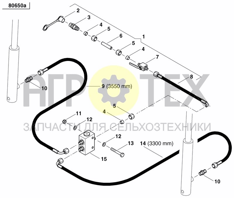 Чертеж DISC MARKER DOUBLE HYDR. FOLDABLE