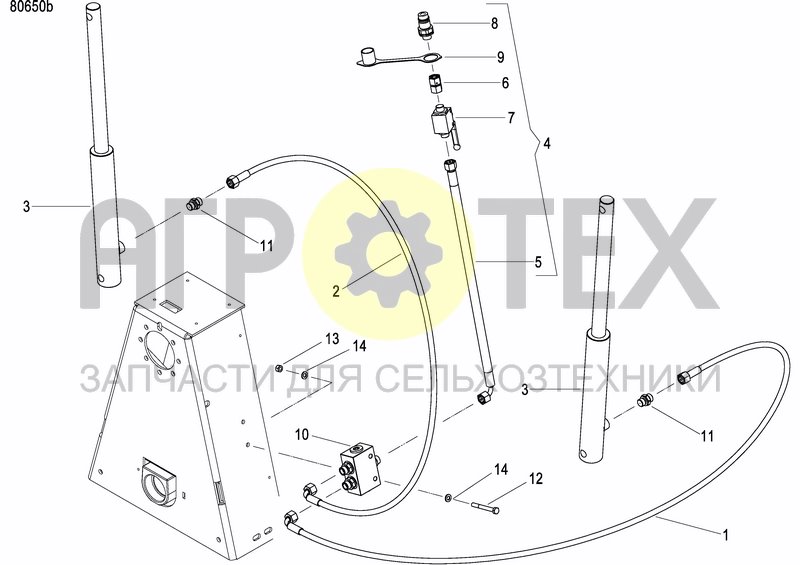 Чертеж DISC MARKER DOUBLE HYDR. FOLDABLE