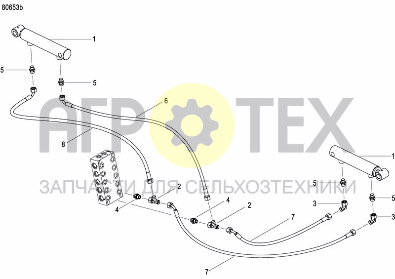 Чертеж DISC MARKER DOUBLE HYDR. FOLDABLE