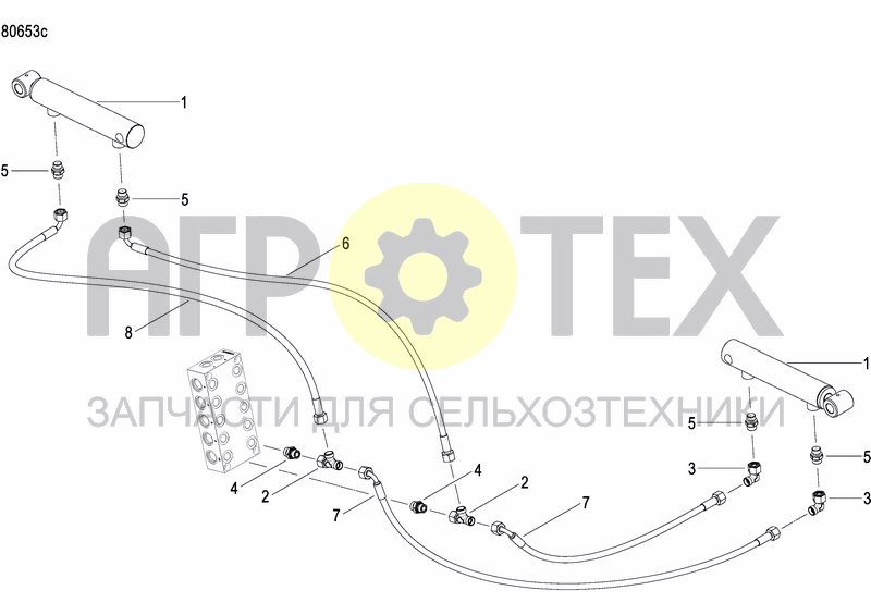 Чертеж DISC MARKER DOUBLE HYDR. FOLDABLE