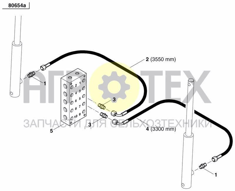 Чертеж DISC MARKER DOUBLE HYDR. FOLDABLE