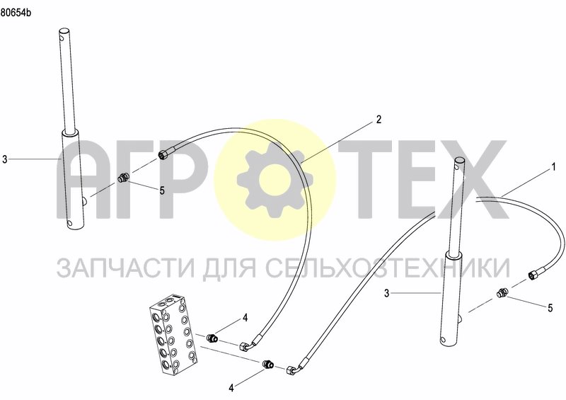 Чертеж DISC MARKER DOUBLE HYDR. FOLDABLE