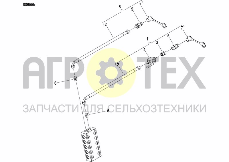 Чертеж DISC MARKER DOUBLE HYDR. FOLDABLE