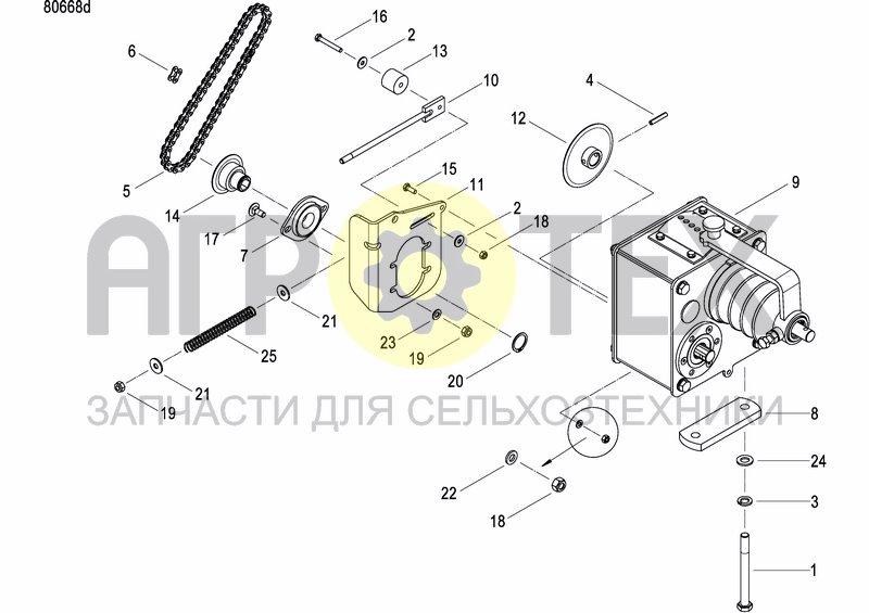 Чертеж LEVER CHANGE GEARBOX