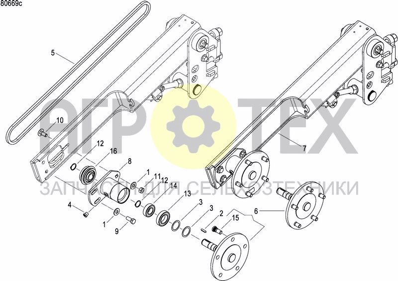 Чертеж AXLE AND WHEELS