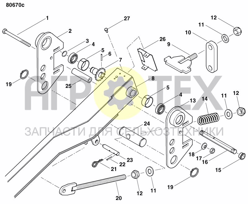 Чертеж AXLE AND WHEELS